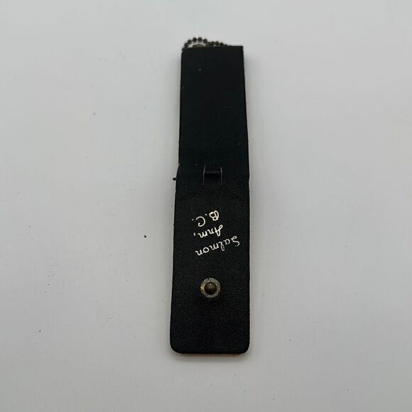 Vintage Miniature Cribbage Board‎ Key Chain Missing pegs Salmon Ann B.C Rare - Picture 4 of 4